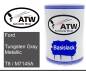 Preview: Ford, Tungsten Gray Metallic, T8 / M7145A: 500ml Lackdose, von ATW Autoteile West.